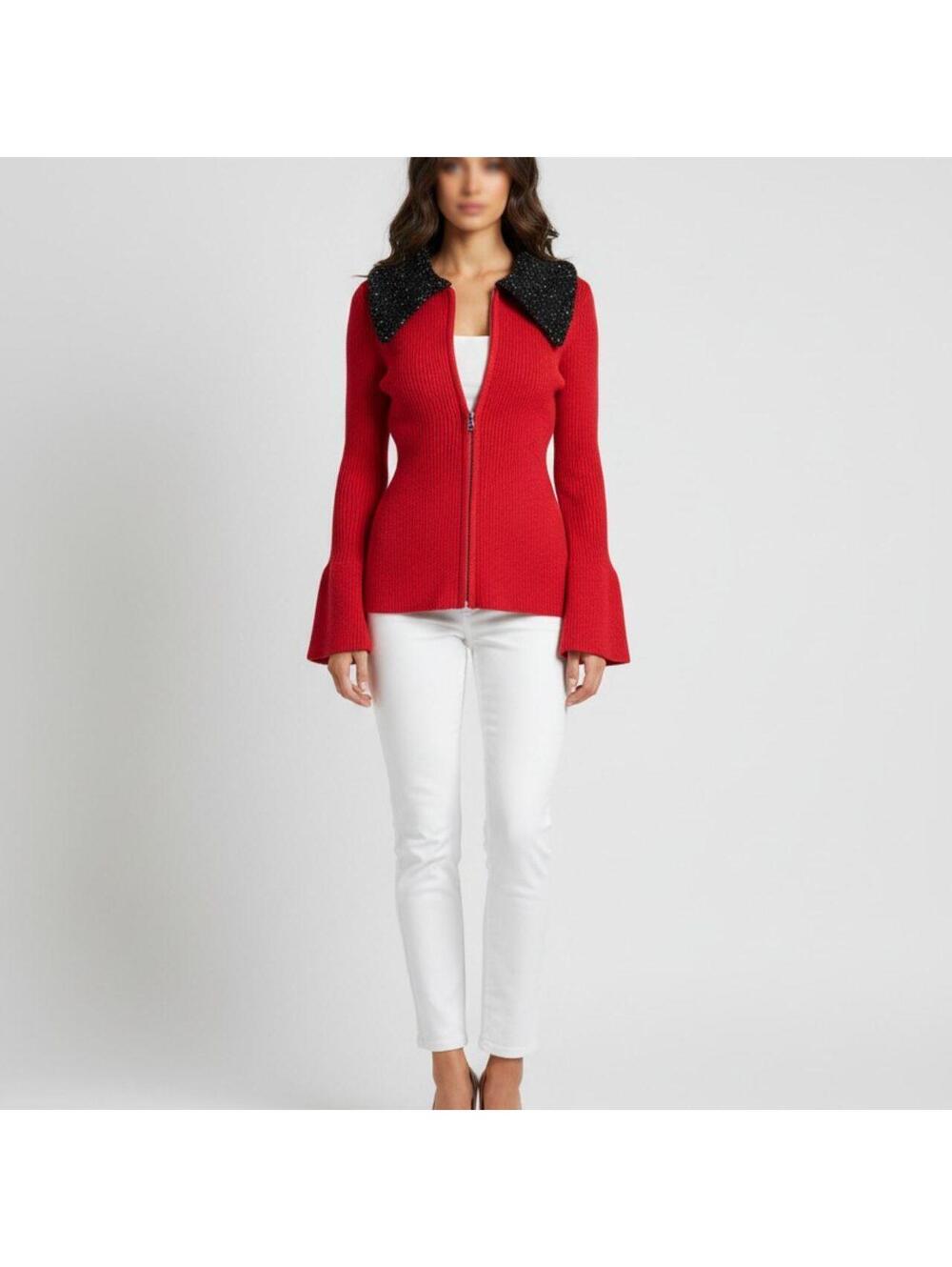 Coldwater Creek Women's Red and Pink Jacket